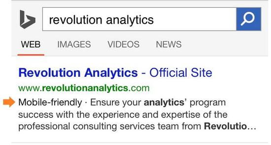 微软将优化移动版必应算法 优先显示移动友好网站